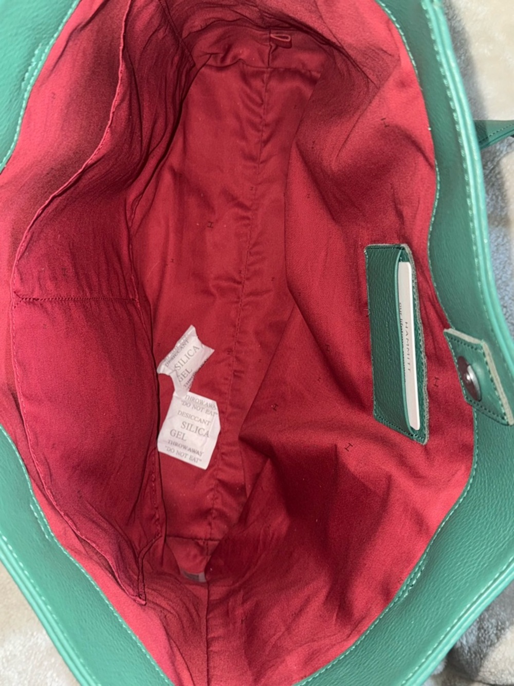 NWOT Hammitt Verdant Green Pebbled Leather Large Andersen Shoulder Tote Bag 2022 - Picture 8 of 17